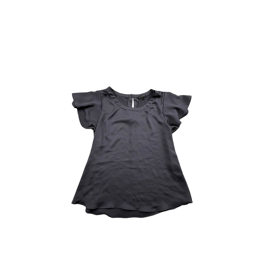 Banana Republic Navy Flutter Sleeve‎ Blouse Women's Small